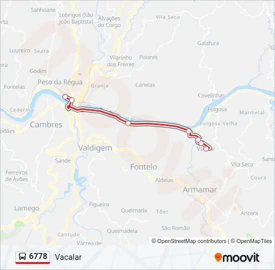 6778 Bus Line Map