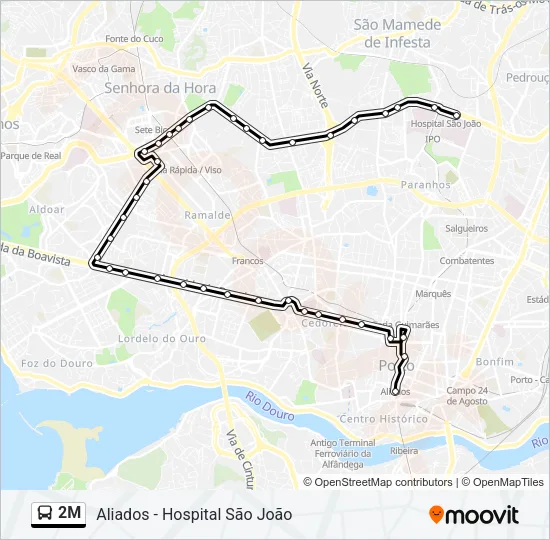2M Bus Line Map