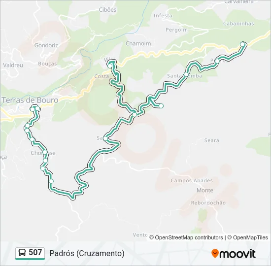 507 Bus Line Map