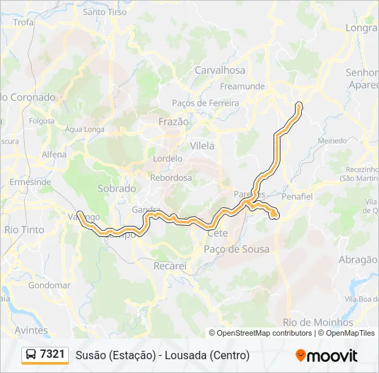 7321 Bus Line Map
