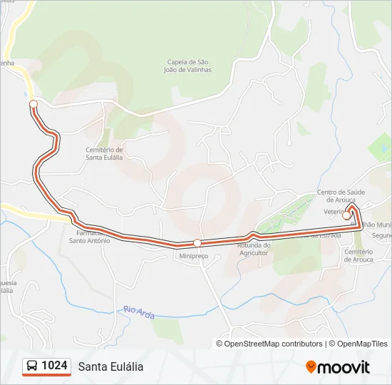 1024 Bus Line Map