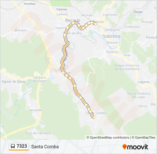 7323 Bus Line Map