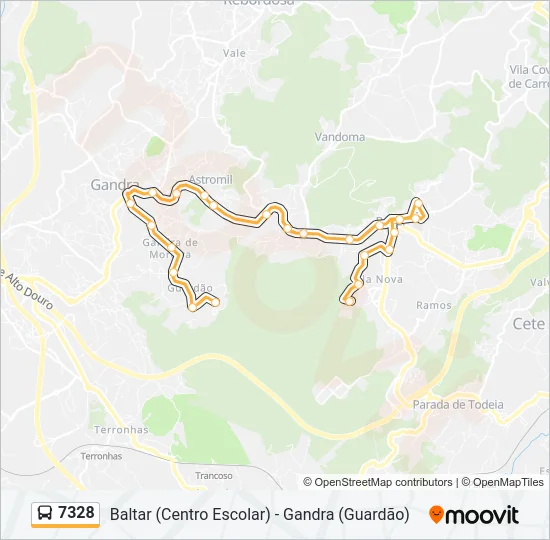 7328 Bus Line Map