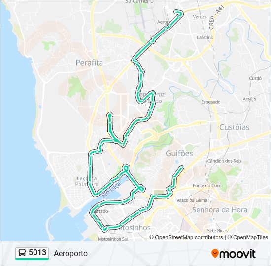 5013 bus Line Map