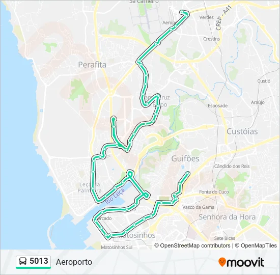 5013 Bus Line Map