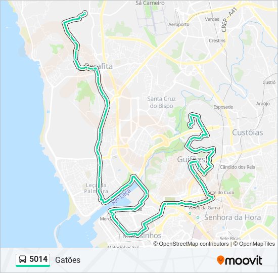 5014 bus Line Map