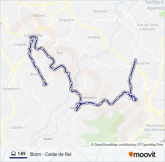 149 Bus Line Map