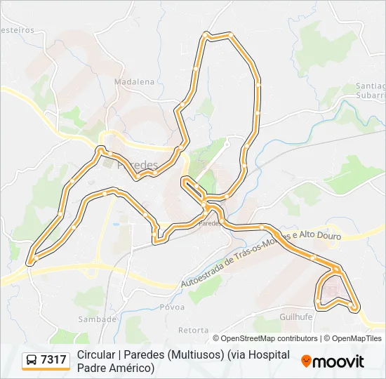 7317 Bus Line Map