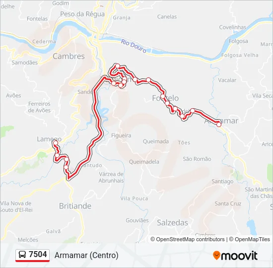 7504 Bus Line Map
