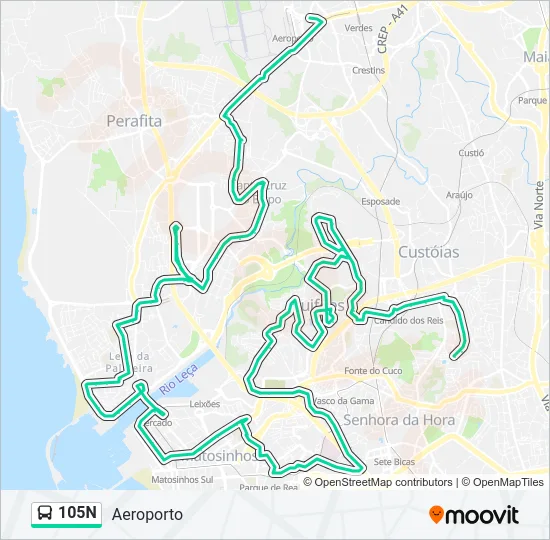 105N  Line Map