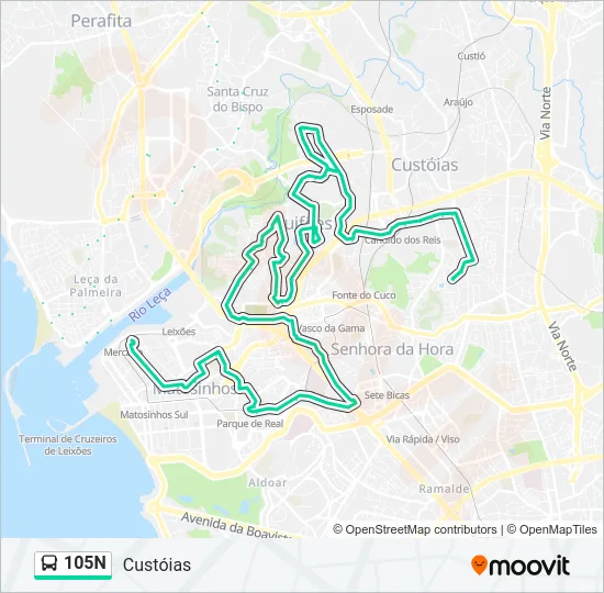 105N  Line Map