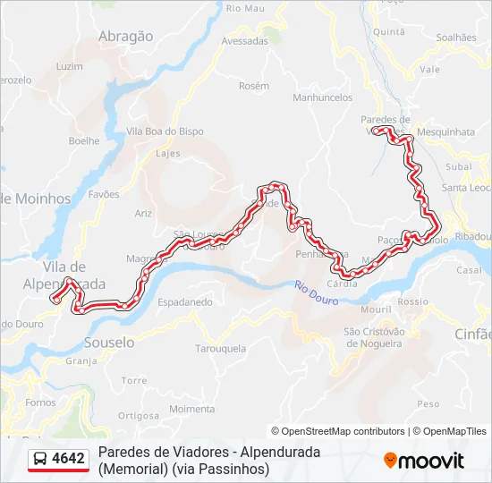 4642 Bus Line Map