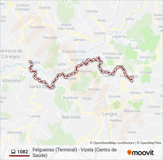1082 Route: Schedules, Stops & Maps - Felgueiras (Terminal) (Updated)