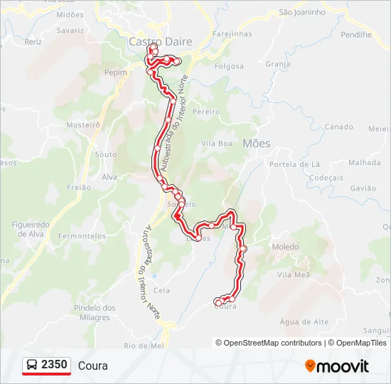 2350 Bus Line Map