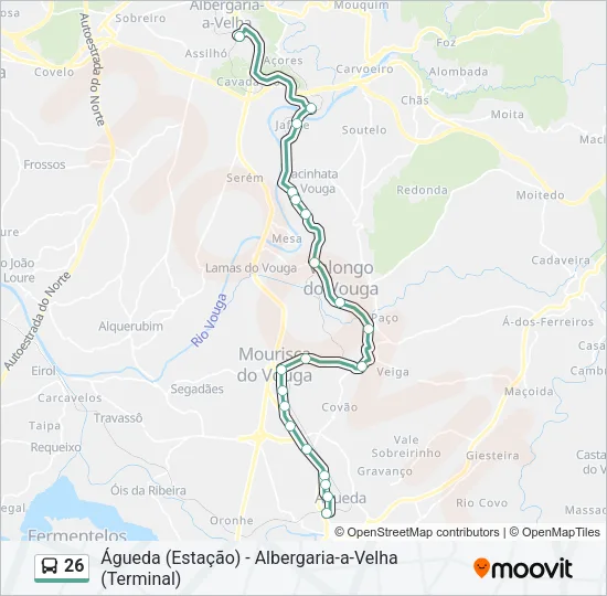 26 Bus Line Map