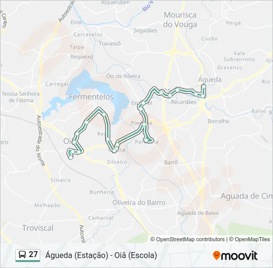 27 Bus Line Map