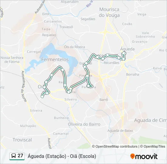27 Bus Line Map