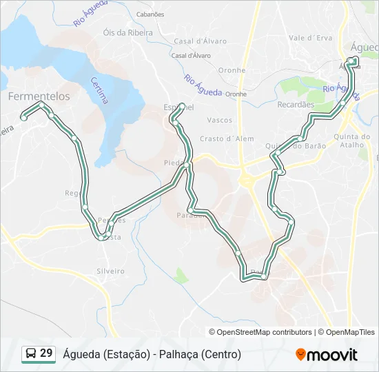 29 Bus Line Map