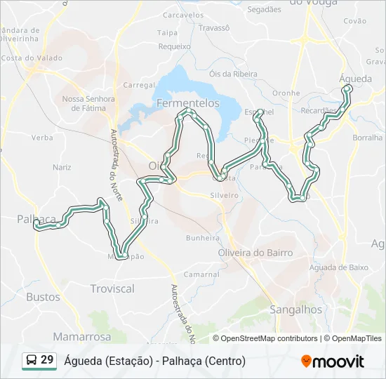 29 Bus Line Map