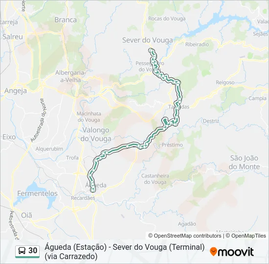 30 Bus Line Map