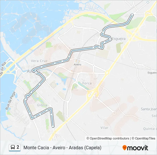 2 Bus Line Map