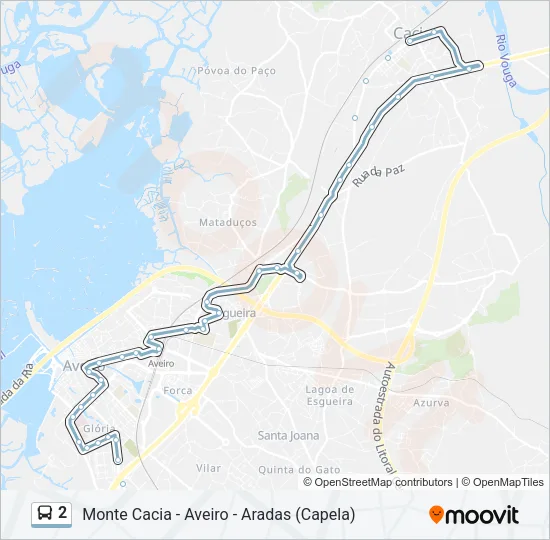 2 Bus Line Map