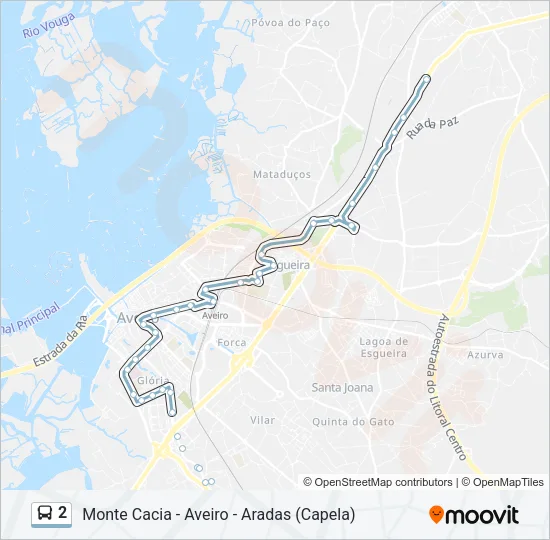 2 Bus Line Map
