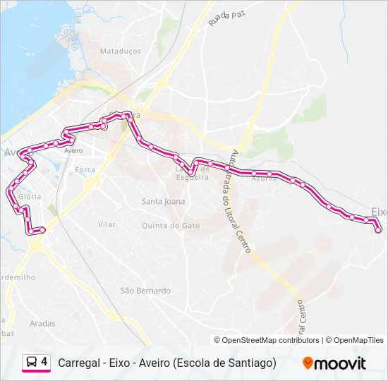 4 Bus Line Map