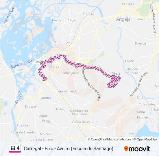 4 Bus Line Map