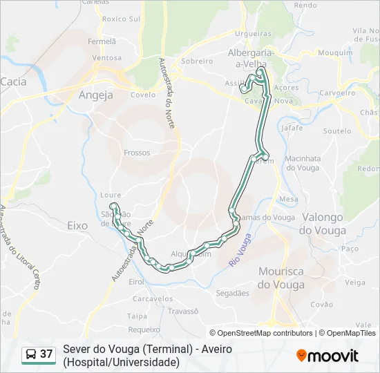 37 Bus Line Map