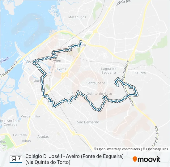 7 Bus Line Map