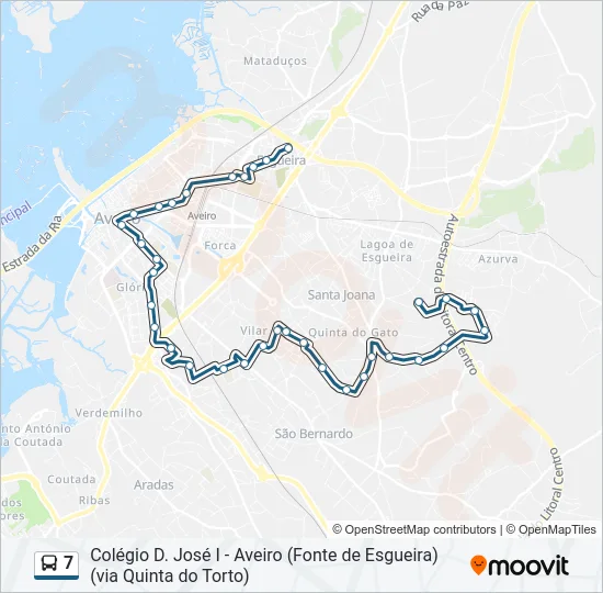 7 Bus Line Map