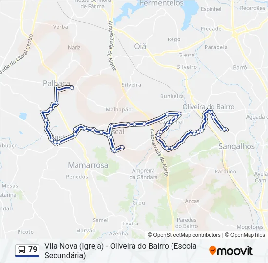 79 Bus Line Map