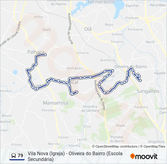 79 Bus Line Map