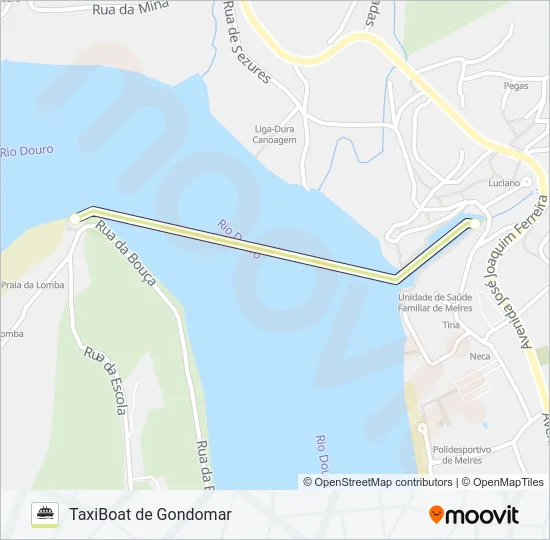 TAXIBOAT Ferry Line Map