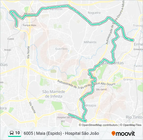 10 Bus Line Map