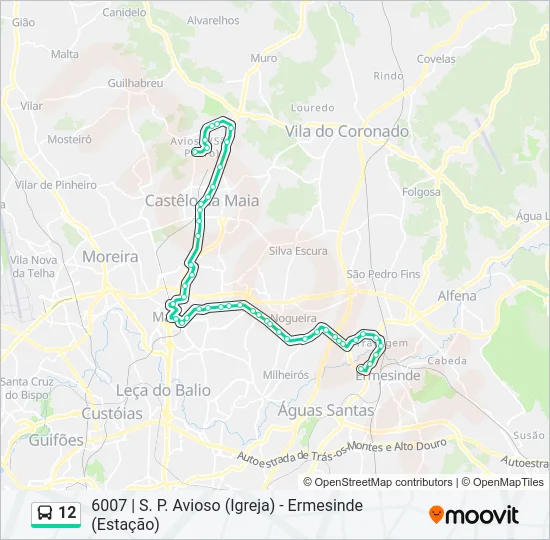12 Bus Line Map