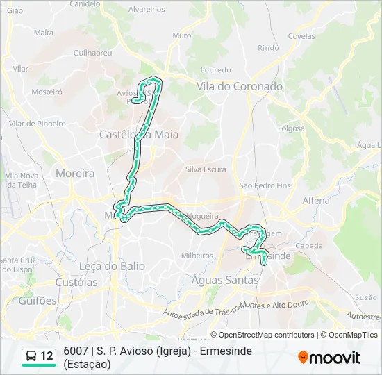 12 Bus Line Map
