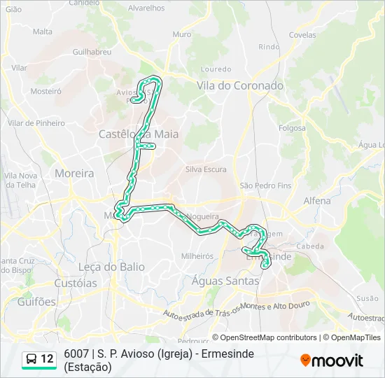 12 Bus Line Map