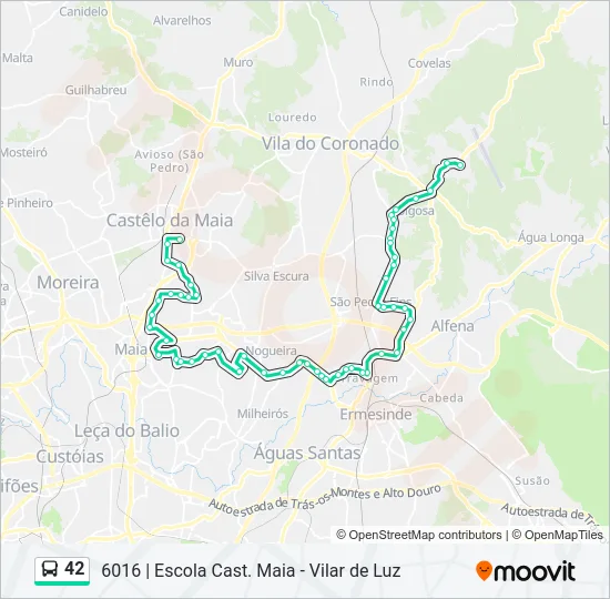 42 Bus Line Map
