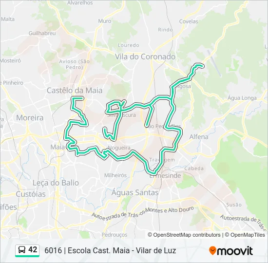 42 Bus Line Map