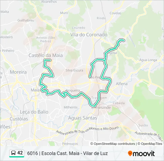 42 Bus Line Map