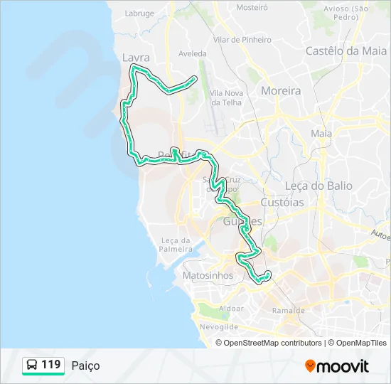 119 Bus Line Map
