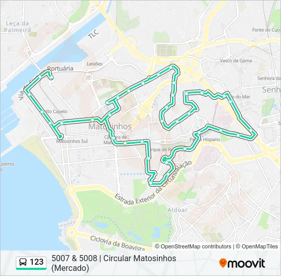 123 Bus Line Map