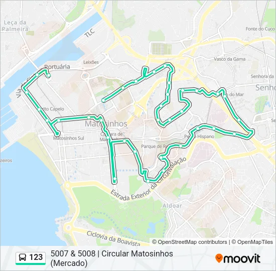 123 Bus Line Map