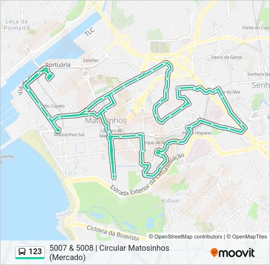 123 Bus Line Map