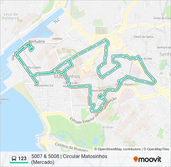 123 Bus Line Map