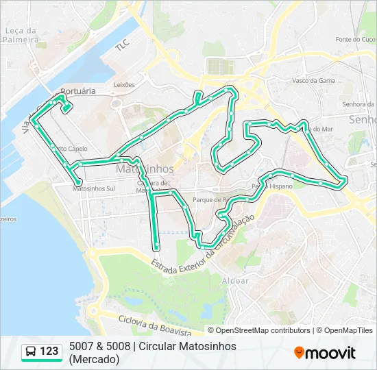 123 Bus Line Map