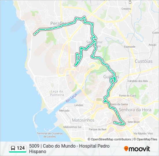 124 Bus Line Map