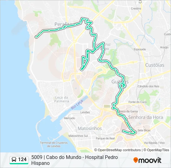 124 Bus Line Map